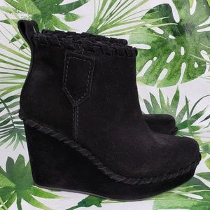 Pedro Garcia HEDY wedge suede ankle booties 36/6